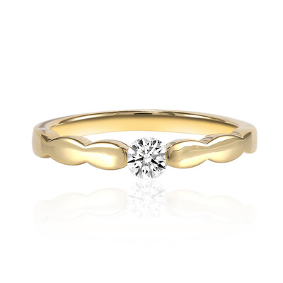 Gouden ring met een VS2 (G) Diamant (adamantes [!])