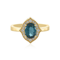 Zilveren ring met een Belgian Teal Fluoriet