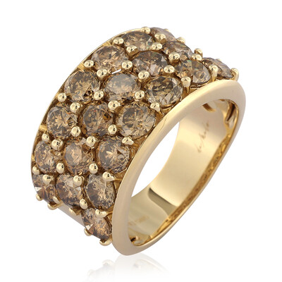 Gouden ring met I2 Champagne Diamanten (de Melo)