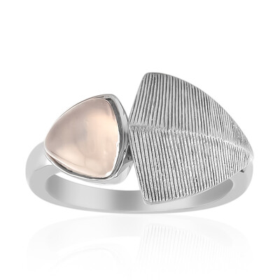 Zilveren ring met een rozen kwarts