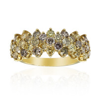 Gouden ring met SI2 Fancy Diamanten (CIRARI)