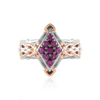 Zilveren ring met rhodolieten (Gems en Vogue)