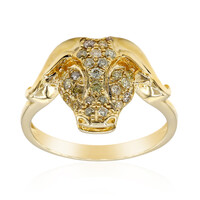 Gouden ring met SI2 Fancy Diamanten (CIRARI)