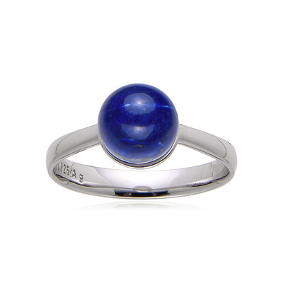 Zilveren ring met een lapis lazuli