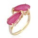 Gouden ring met Madagaskar Roze Saffieren (de Melo)