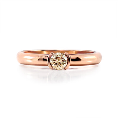 Gouden ring met een VS1 Argyle-Rose de France-Diamant (Annette)