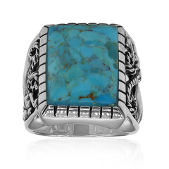 Zilveren ring met een Blauwe Kingman Mohave Turkoois (Art of Nature)