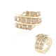 Gouden ring met I3 Champagne Diamanten (de Melo)