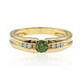 Gouden ring met een groene VS1 diamant (Annette)