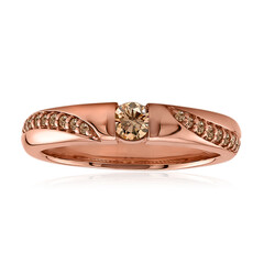 Gouden ring met een VS1 Argyle-Rose de France-Diamant