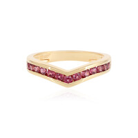 Zilveren ring met rhodolieten