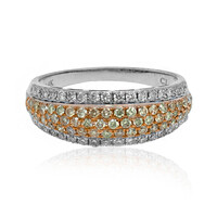 Gouden ring met gele S12 diamanten (CIRARI)