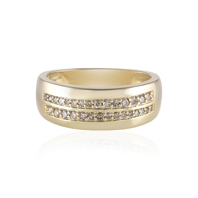 Gouden ring met I2 Bruine Diamanten (KM by Juwelo)