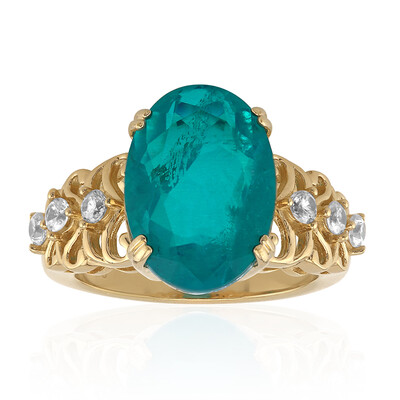 Zilveren ring met een Blauwgroene kwarts