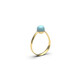 Zilveren ring met een larimar