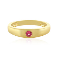 Zilveren ring met een roze spinel