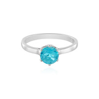 Zilveren ring met een Paraiba Topaas