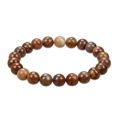 Armband met Versteend hout