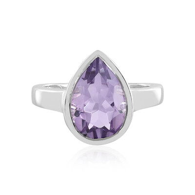 Zilveren ring met een lavendel amethist (MONOSONO COLLECTION)