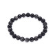 Armband met Zilverglans obsidiaanstenen