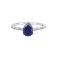 Zilveren ring met een lapis lazuli