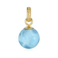 Zilveren hanger met een larimar