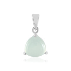 Zilveren hanger met een Aqua Chalcedoon