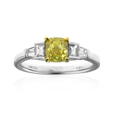 Gouden ring met een gele SI2 diamant (CIRARI)