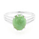 Zilveren ring met een keizerlijk chrysopraas