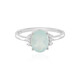 Zilveren ring met een Aqua Chalcedoon