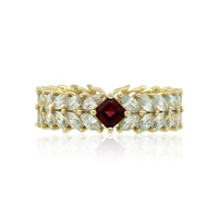 Gouden ring met een Rode Burmese Spinel (de Melo)