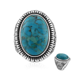 Zilveren ring met een Blauwe Kingman Mohave Turkoois (Art of Nature)