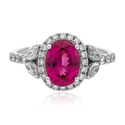 Gouden ring met een Roze Burmese Spinel (CIRARI)