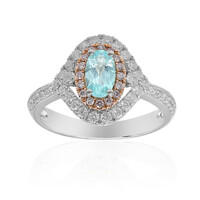 Gouden ring met een Paraiba toermalijn (CIRARI)