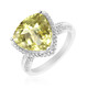 Zilveren ring met een Ouro Verde kwarts