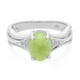 Zilveren ring met een keizerlijk chrysopraas