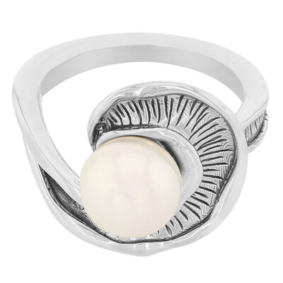 Zilveren ring met een Akoya parel (MONOSONO COLLECTION)