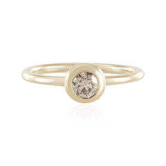 Gouden ring met een I2 Bruine Diamant