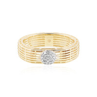 Gouden ring met I1 (I) Diamanten (Ornaments by de Melo)