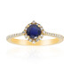 Gouden ring met een Blauwe Ceylon saffier