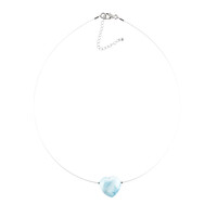 Halsketting met een larimar