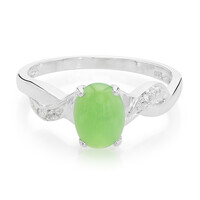 Zilveren ring met een keizerlijk chrysopraas