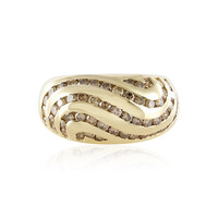 Gouden ring met I3 Champagne Diamanten (de Melo)