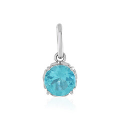 Platina hanger met een Paraiba Apatiet