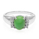 Zilveren ring met een keizerlijk chrysopraas