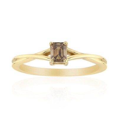 Gouden ring met een I3 Argyle-Cognac-Diamant (Mark Tremonti)