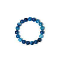 Armband met Blauwe agaten