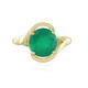 Zilveren ring met een Groene onyx