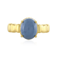 Zilveren ring met een blauwe opaal