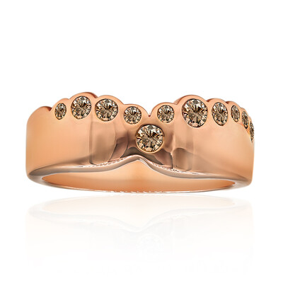 Gouden ring met een SI1 Argyle Rose De France Diamant (Annette)